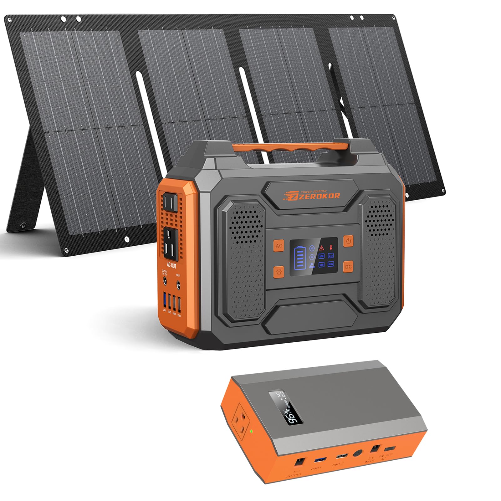 Amazon.com: ZeroKor Portable Solar Generator 300W,Portable Power